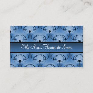 Refined Elegance Business Card, Electric Blue Card