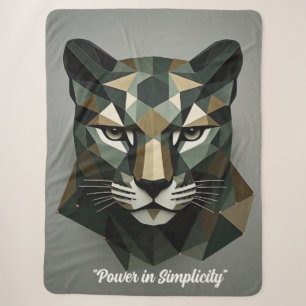"Refined Jungle Art" Sherpa Blanket
