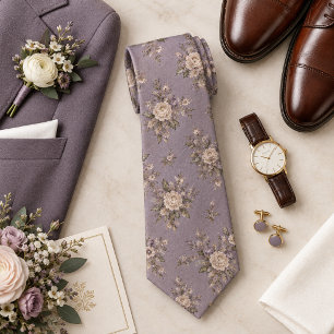 Refined Lavender Heritage Botanical Garden Tie
