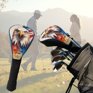 Refined Modern & Elegant Patriotic Eagle Golf Head Cover