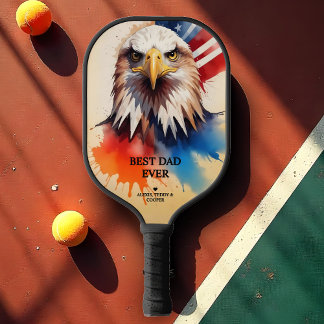Refined Modern & Elegant Patriotic Eagle Pickleball Paddle