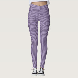 Refined Monochrome Modern Broken Upright Lines Leggings