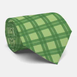 Refined Olive and Forest Green Fine Check Gift Tie