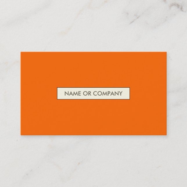 refined oranges business card (Front)