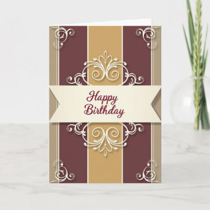 Refined Ribbon Birthday Card