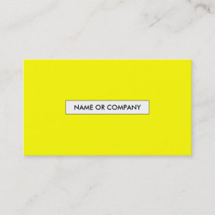 refined yellow business card