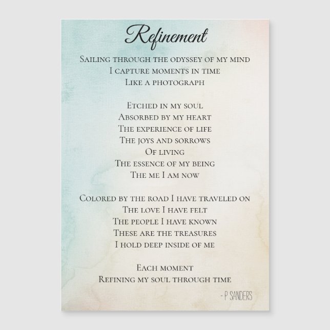 Refinement Poetry (Front)