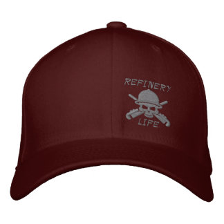 Refinery Life - Front only (grey stitching) Embroidered Hat