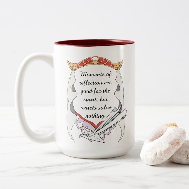 Reflect but don’t Regret Inspirational Mug (With Donut)