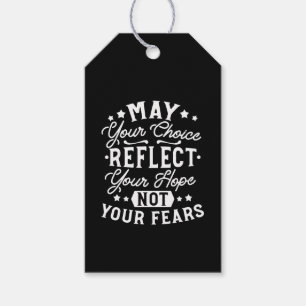 Reflect Hope Not Fear – Motivational Choice Quote Gift Tags