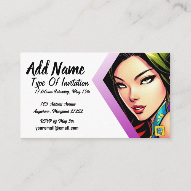 Reflect Invitation For Her (Front)