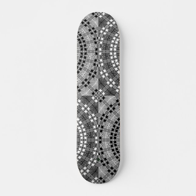 Reflect Mandala Grid Skateboard (Front)
