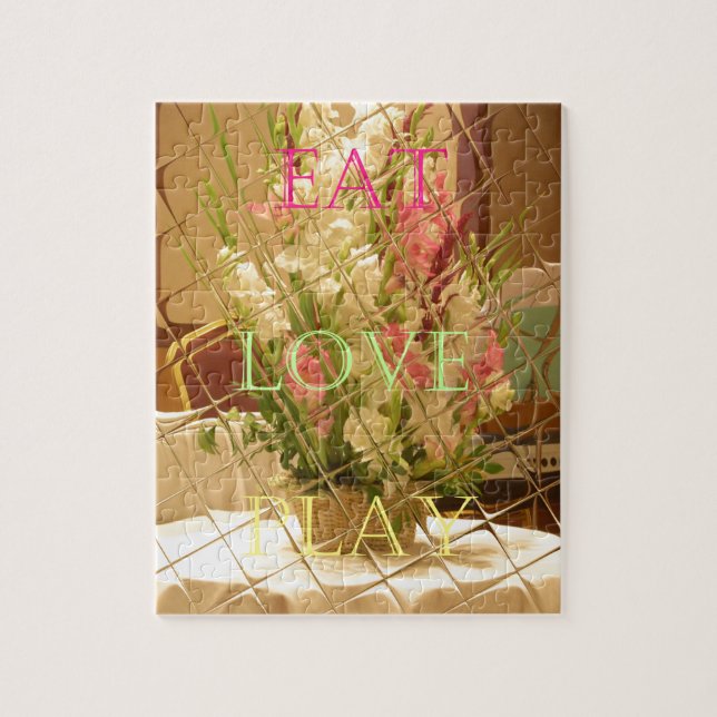 Reflected Blooms Art Print Jigsaw Puzzle (Vertical)