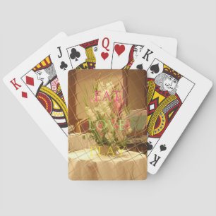 Reflected Blooms Art Print Playing Cards