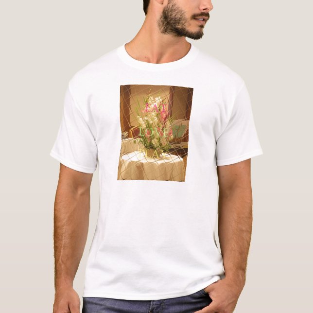 Reflected Blooms Art Print T-Shirt (Front)