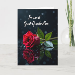 Reflected Rose Mothers Day Art Card