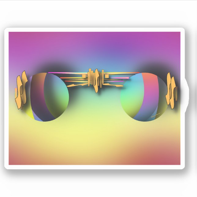 Reflected Sunglasses Sticker (Front)