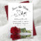 Reflecting Red Rose Romantic Wedding