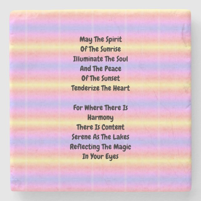 Reflecting The Magic Stone Coaster (Front)