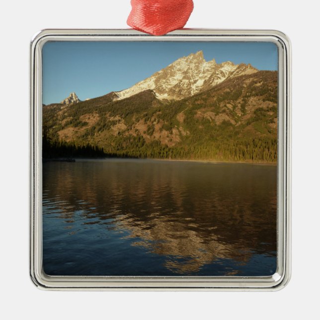Reflection at Jenny Lake I Metal Ornament (Front)