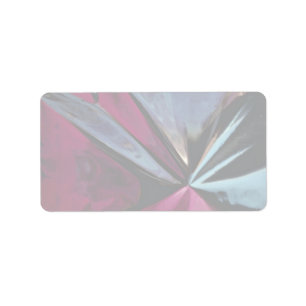 Reflection in aluminium foil label