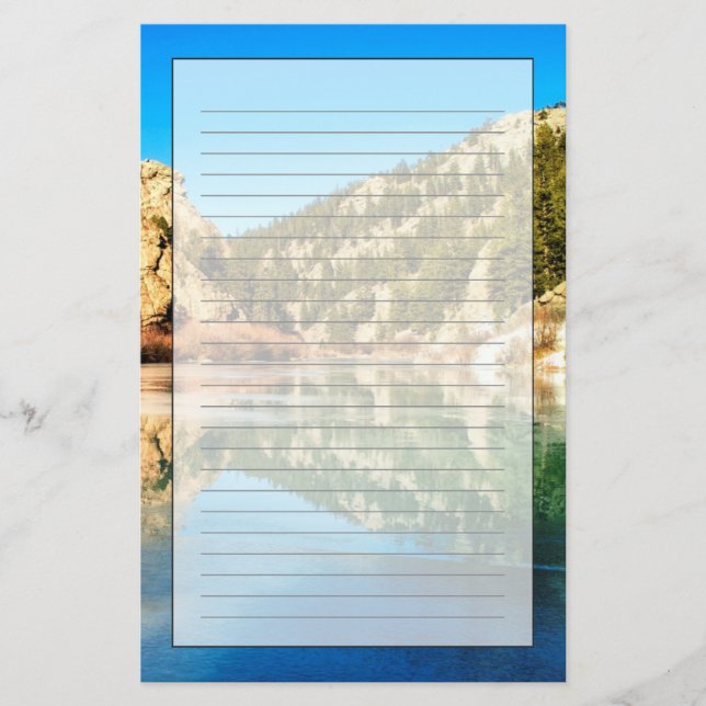 Reflection in Elevenmile Canyon Stationery (Front)