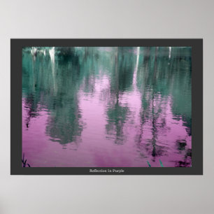 Reflection In Purple Poster