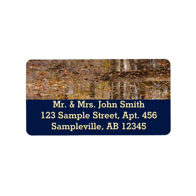 Reflection in Still Creek at Greenbelt Park Label (Front)