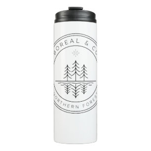 Reflection Lake Badge Pines Mirror BOREAL & CO Thermal Tumbler