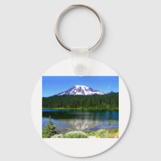 Reflection Lake, Mount Rainier, WA, USA Key Ring