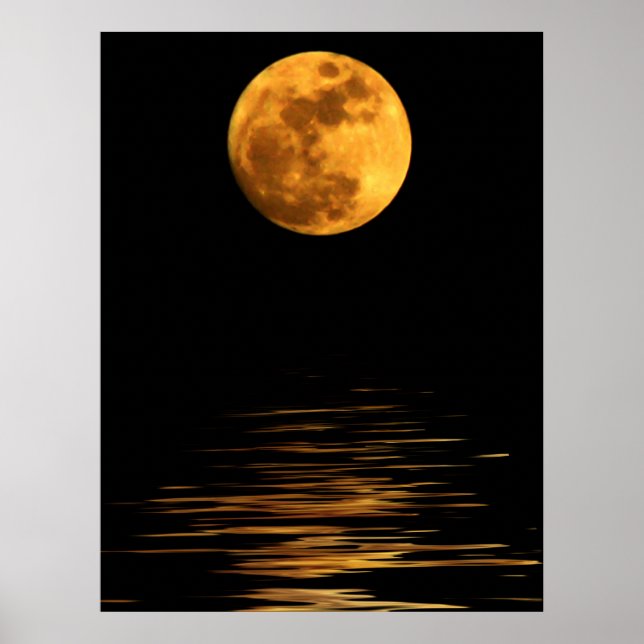 Reflection of a Full Moon Print (Front)