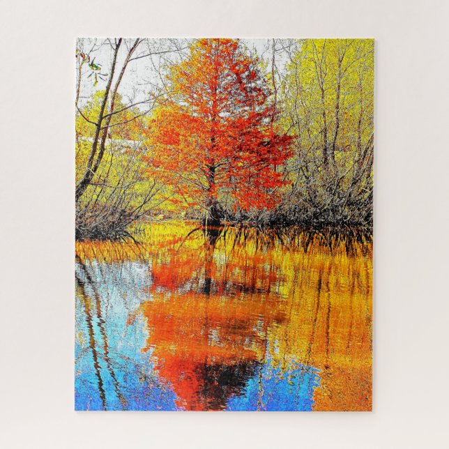 Reflection of a Tree Jigsaw Puzzle (Vertical)