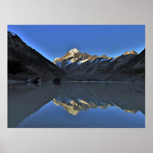 Reflection of Aoraki Poster