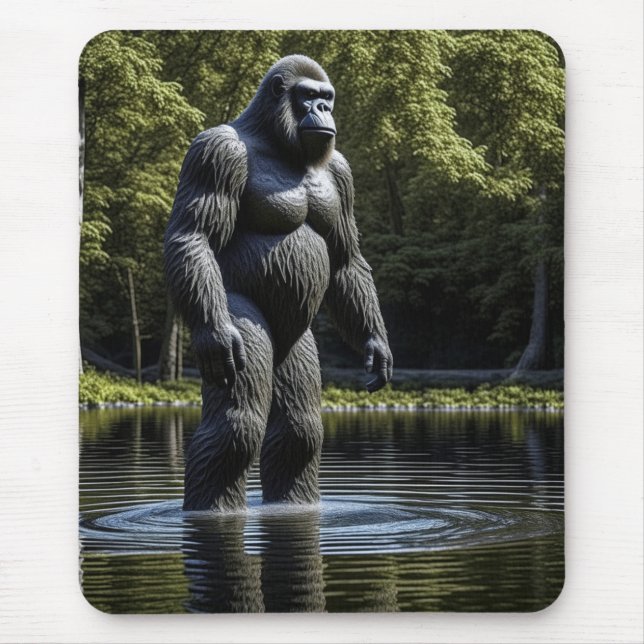 Reflection of Bigfoot in Water Mouse Pad (Front)