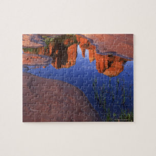 Reflection of Cathedral Rock at Red Rock 2 Jigsaw Puzzle