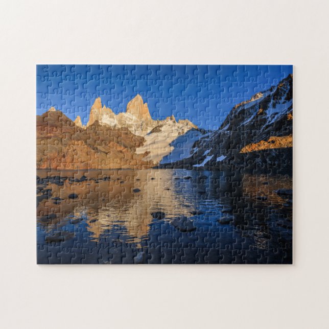 Reflection Of Fitz Roy At Sunrise Jigsaw Puzzle (Horizontal)