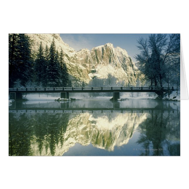 Reflection of mountains in the river, Yosemite (Front Horizontal)