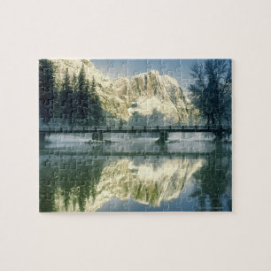 Reflection of mountains in the river, Yosemite Jigsaw Puzzle