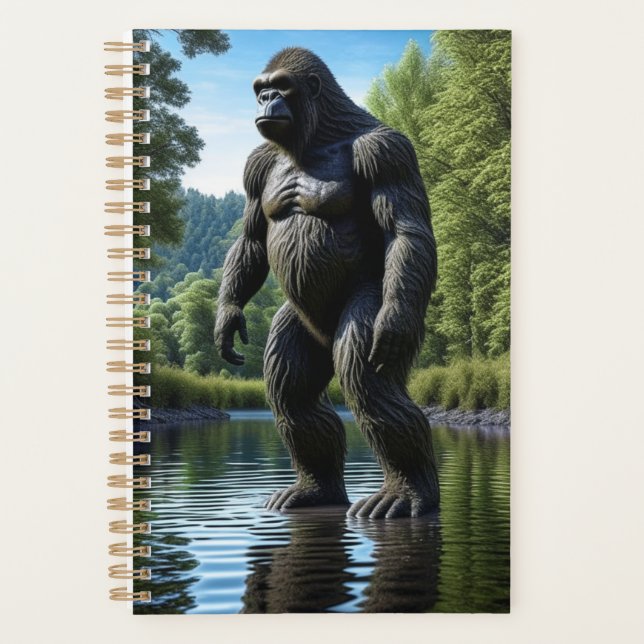 Reflection of Muscular Bigfoot in Water Planner (Front)