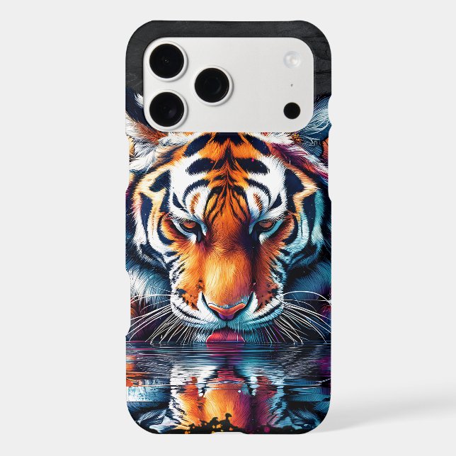Reflection of Tiger Drinking Water (Back)