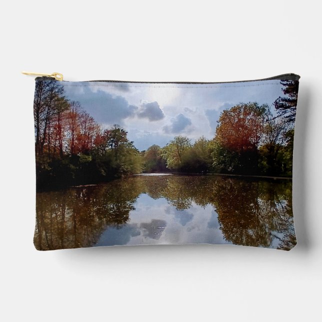Reflection of trees accessory pouch (Front)