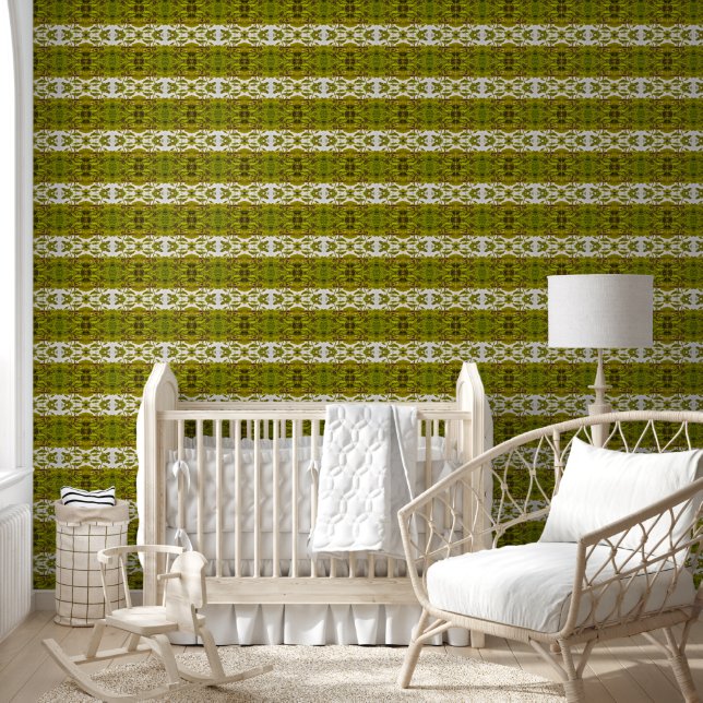 Reflection of trees in a pond medium pattern wallpaper (Kids)