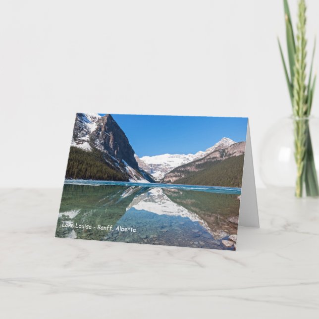 Reflection on Lake Louise - Banff NP, Canada Card (Front)