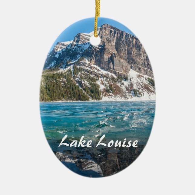 Reflection on Lake Louise - Banff NP, Canada Ceramic Ornament (Front)