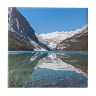 Reflection on Lake Louise - Banff NP, Canada Ceramic Tile