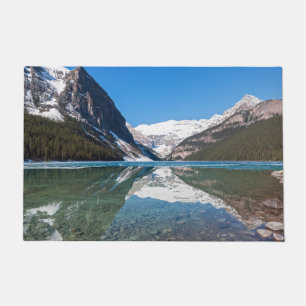 Reflection on Lake Louise - Banff NP, Canada Doormat