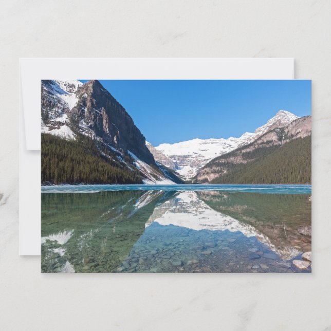 Reflection on Lake Louise - Banff NP, Canada Invitation (Front)