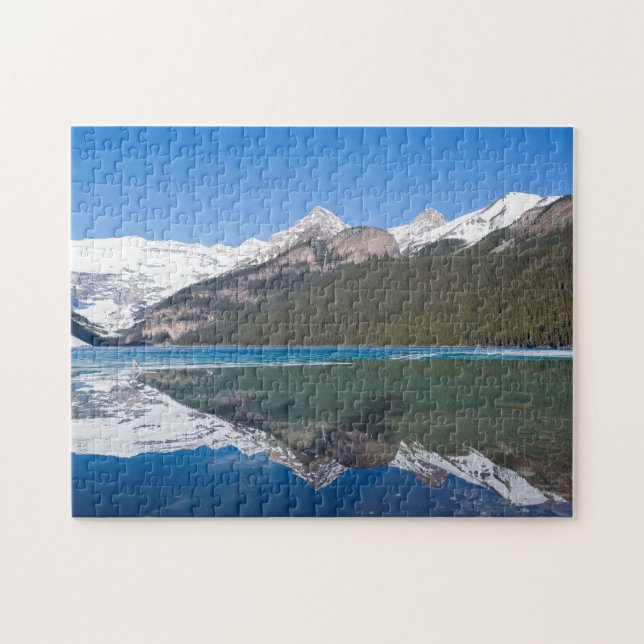 Reflection on Lake Louise - Banff NP, Canada Jigsaw Puzzle (Horizontal)