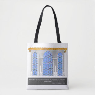 Reflection on Moorish Architecture in Spain Tote Bag