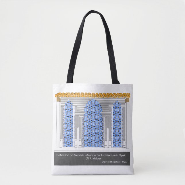Reflection on Moorish Architecture in Spain Tote Bag (Front)